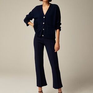 J.Crew Navy Delaney kickout sweater pant